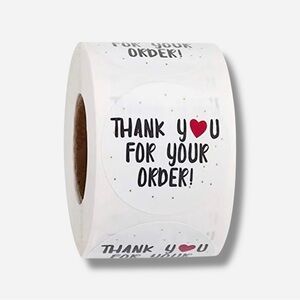 🌸New🌸 500pc Thank You for Your Order stickers
